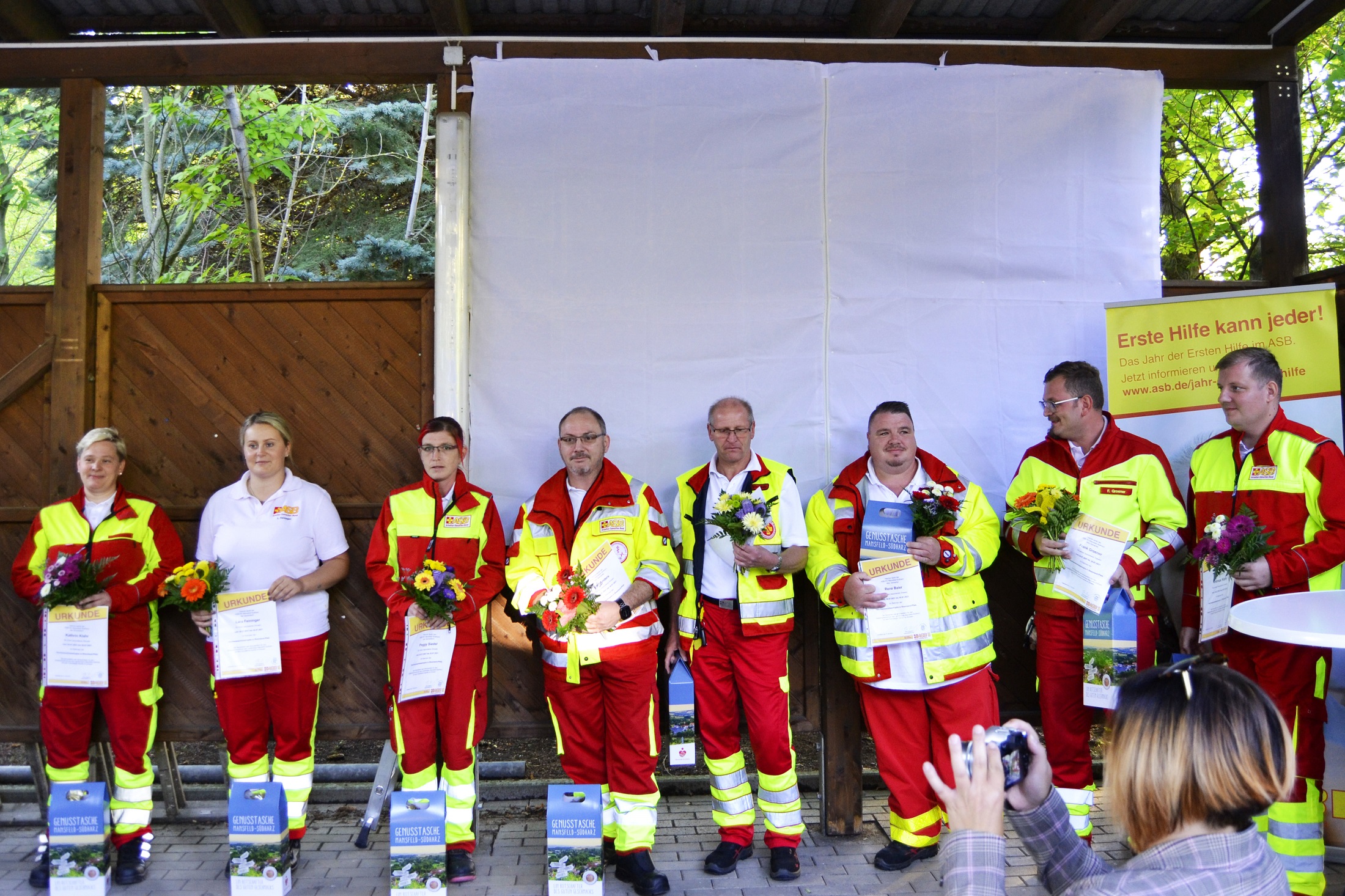 Die Fluthelfer des Sanitätszuges Mansfeld-Südharz bei Ehrenamtsveranstaltung geehrt! Das sind unsere Helden! 